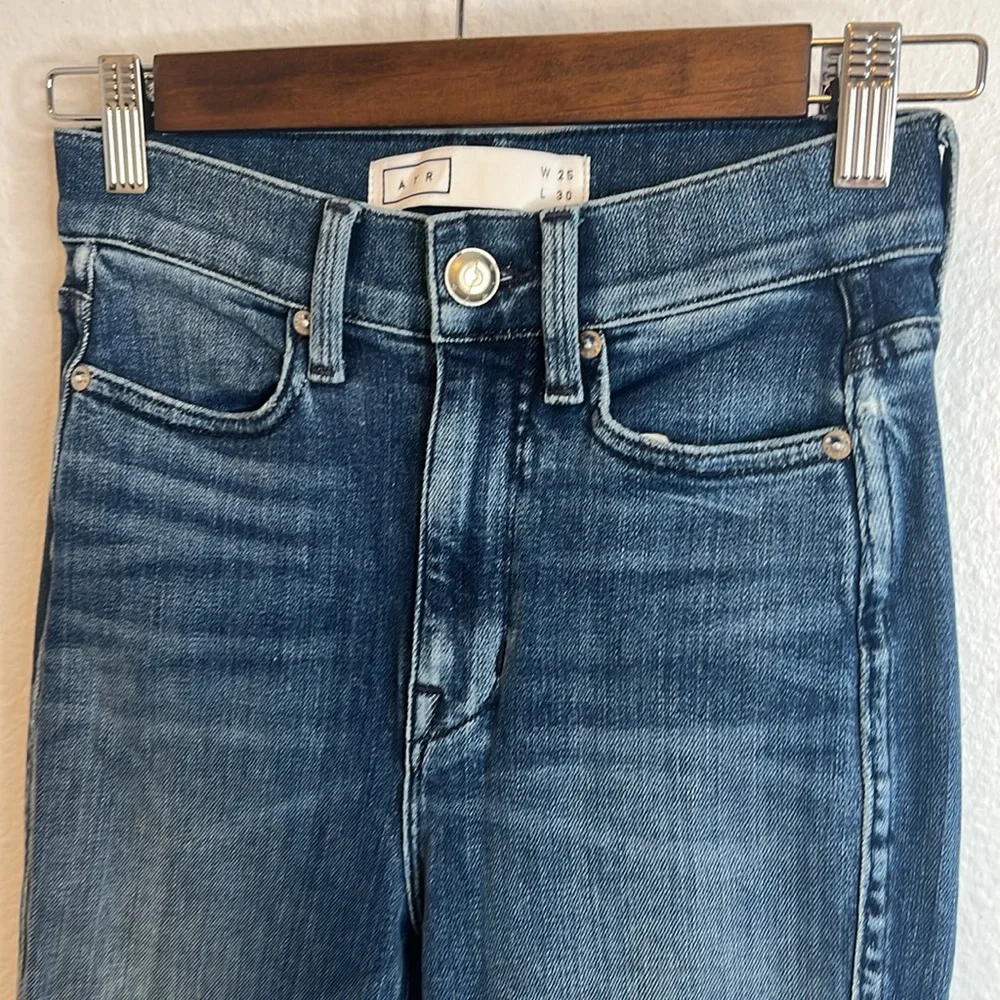 AYR The Riser High Rise Skinny Jeans in Neon Jupiter Size 25 - Picture 4 of 8